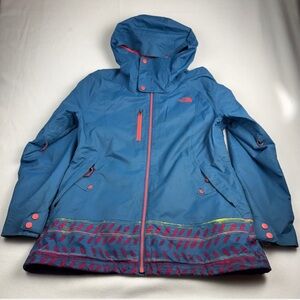 The North Face Women’s Blue Hooded Waterproof Jacket